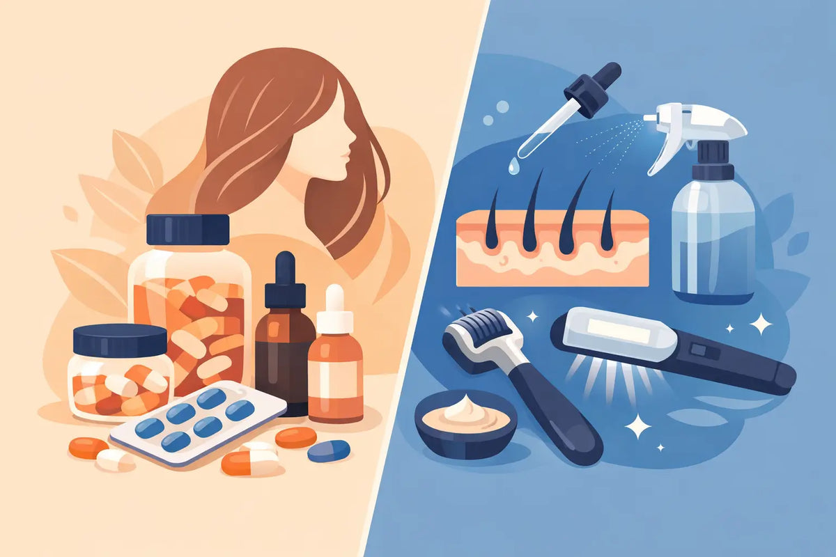 Hair Supplements Versus Treatments Explained