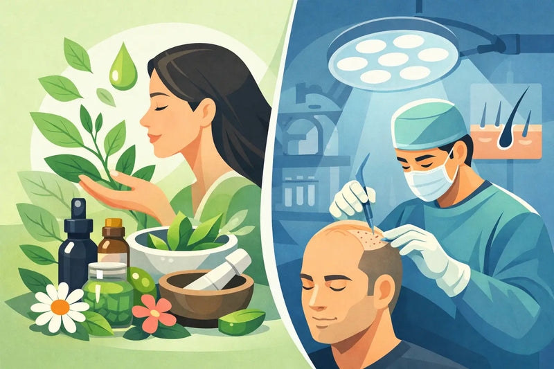 Botanical Remedies Versus Transplants for Hair Loss