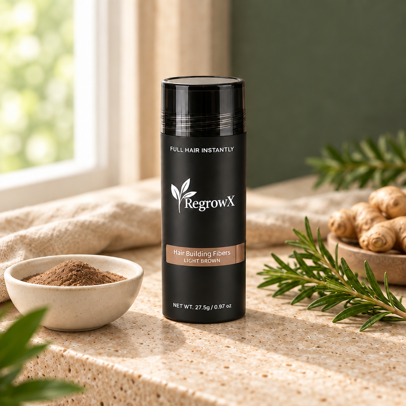RegrowX™ Keratin Hair Building Fibers | Instant Natural-Looking Fullness (27.5g)