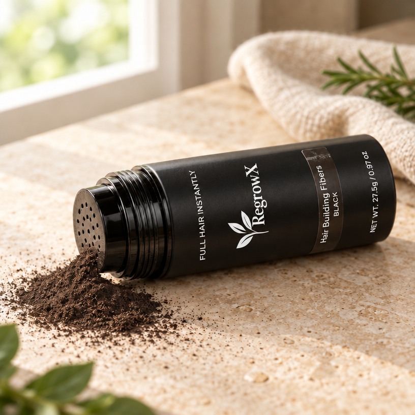 RegrowX™ Keratin Hair Building Fibers | Instant Natural-Looking Fullness (27.5g)