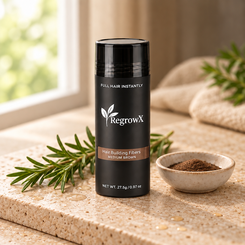 RegrowX™ Keratin Hair Building Fibers | Instant Natural-Looking Fullness (27.5g)