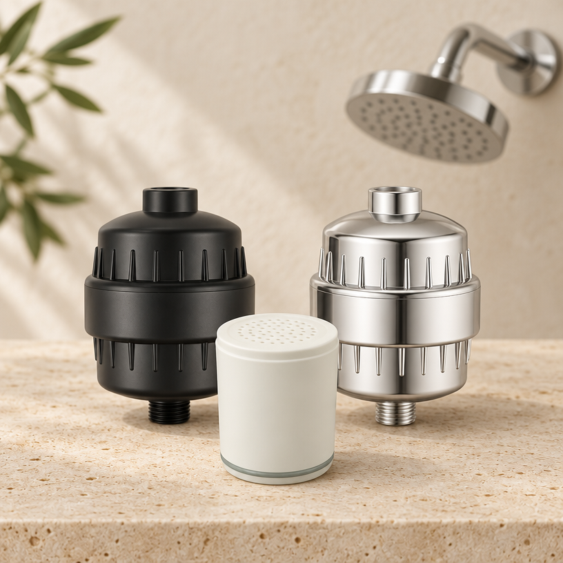 RegrowX Fluoride + Contaminent Shower Filtration System