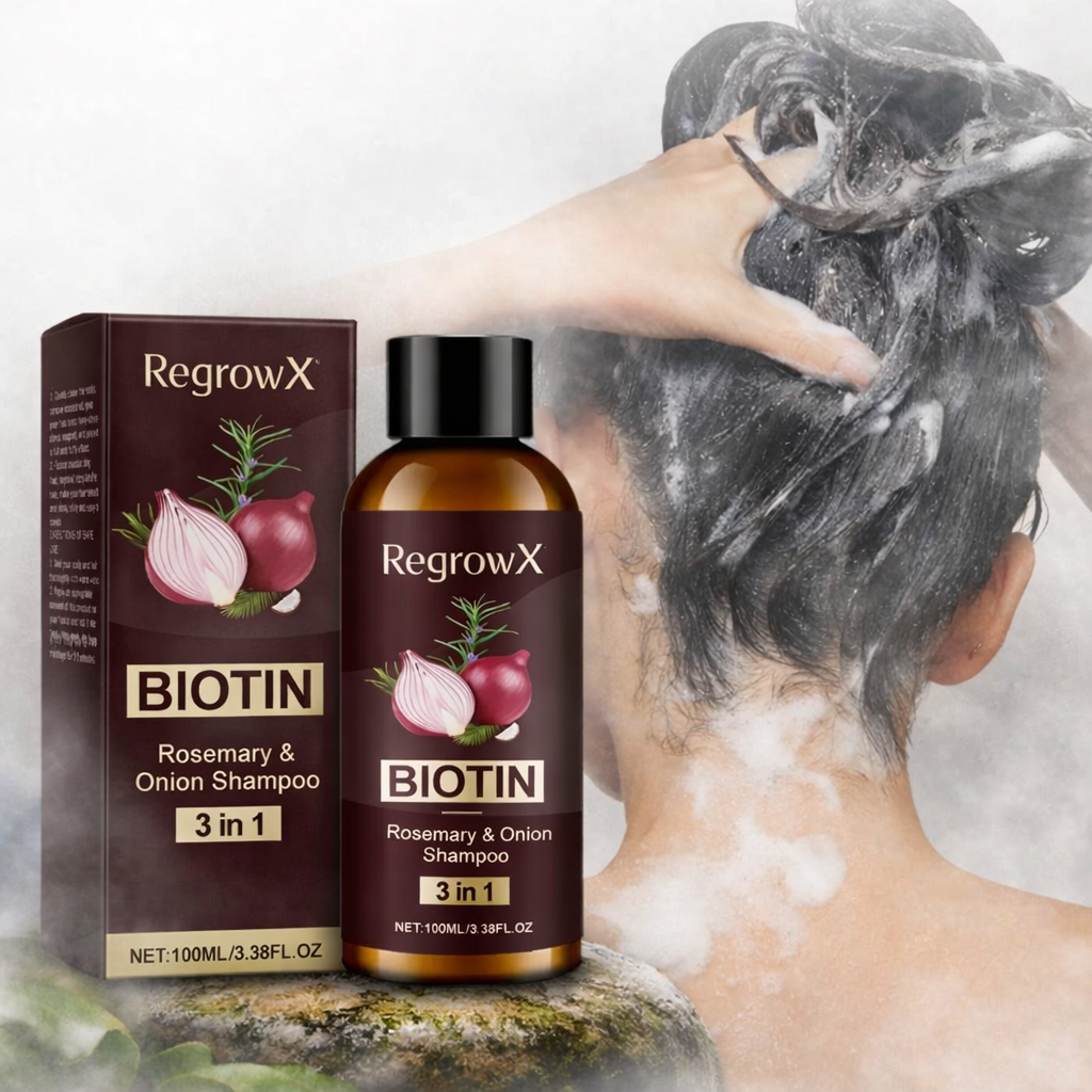 RegrowX™ 3-in-1 Biotin, Red Onion & Rosemary Shampoo