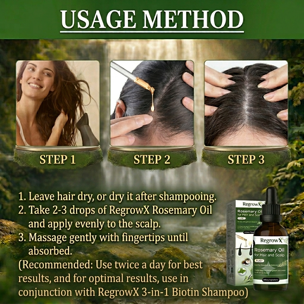 RegrowX™ Rosemary & Mint Hair Growth Oil