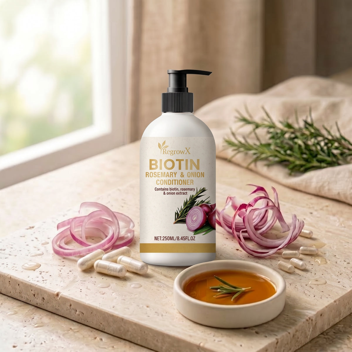 RegrowX™ 3-in-1 Biotin, Red Onion & Rosemary Conditioner