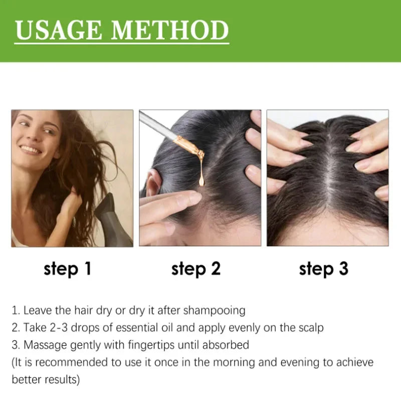 RegrowX™ Rosemary & Mint Hair Growth Oil – Anti-Hair Loss & Root Strengthening Treatment (50ml)